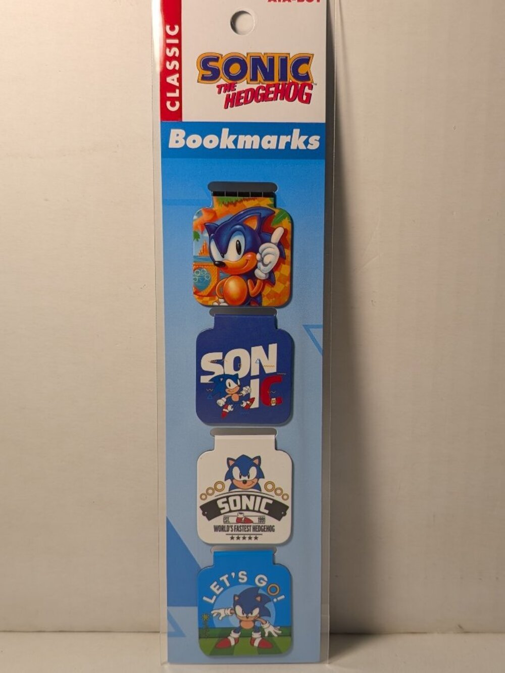 Sonic The Hedgehog Magnetic Bookmarks Set Of 4 For Books Metal Clamps